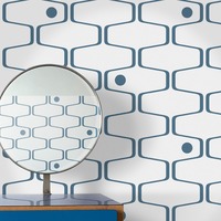 Net & Ball Wallpaper Washed Denim Mini Moderns AZDPT038WD