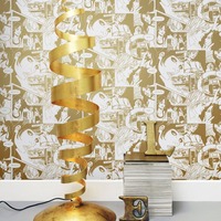 Image of True Romance Wallpaper Snow and Gold Mini Moderns AZDPT031SN