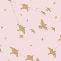 Star-ling Wallpaper Rose Marais and Gold Mini Moderns AZDPT029RM