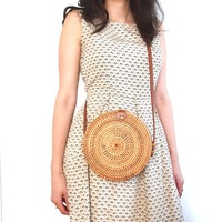 Handwoven Rattan Handbag - Compact & Lightweight Crossbody Bag｜Harfi