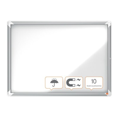 Nobo 1902579 Premium Plus Outdoor Lockable Whiteboard