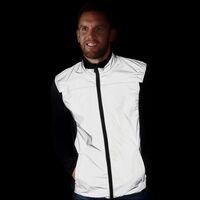 Image of BTR Be Totally Reflective High Vis Cycling & Running Vest, Gilet 2-P (2 Side Pockets)