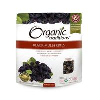 Image of Organic Traditions Organic Dried Black Mulberries 227g