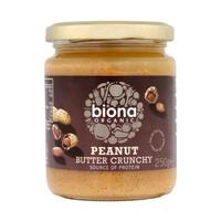 Image of Biona Organic Peanut Butter Crunchy - No Salt 250g