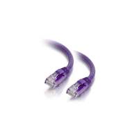 Image of C2G 0.5m Cat5e Booted Unshielded (UTP) Network Patch Cable - Purple