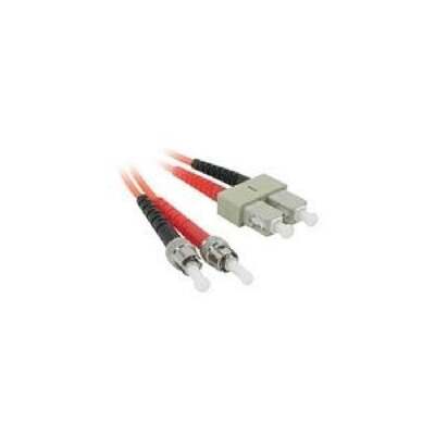 C2G 2m ST/SC LSZH Duplex 62.5/125 Multimode Fibre Patch Cable