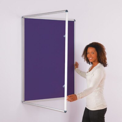 ColourPlus Tamperproof Noticeboard 1200x1200mm Purple
