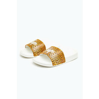 Leopard Kids Sliders - JNR05 