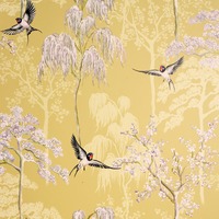 Image of Japanese Garden Wallpaper Ochre Arthouse 908002
