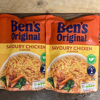 2x Ben’s Original Microwave Rice Savoury Chicken (2x250g)