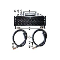 Image of Pit Bike Oil Cooler Performance Upgrade Lines & Fixing Kit M10