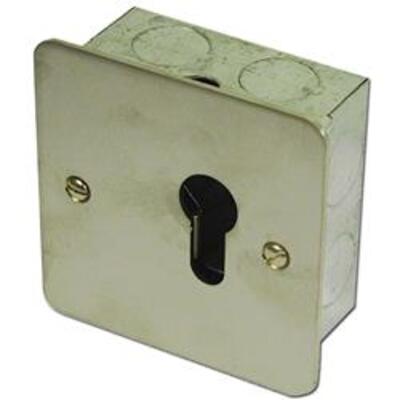 ASEC 1 Gang On/Off Euro Key Switch - AS8017