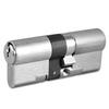 Image of EVVA EPS 3 Star Snap Resistant Euro Double Cylinder - INT 41/41 EXT Nickel Plated