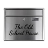 Image of Stainless Steel Personalised Letterbox - Cheshire