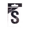 Image of 6.5cm Black self adhesive vinyl Letter S