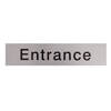 Image of Entrance Metal Effect PVC Sign