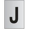 Image of Metal Effect PVC Letter J