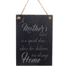Image of Large slate heart hanging sign - "A Mothers heart is a special place. ...."