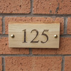 Image of 3 digit Rustic Oak House Number 14 x 10cm