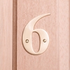 Image of 10cm Brass House Numbers - 6