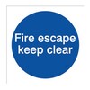Image of Fire Escape Keep Clear Sticker