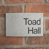 Image of EcoStone Curved House Sign - 20.5 x 12.5cm