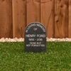 Image of Gravestone - small size slate memorial with motif
