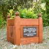 Image of Memorial Planter Memorial (small) with personalised slate plaque