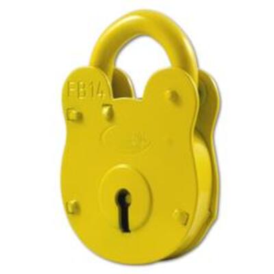 ASEC FB14 4 Lever Old English Padlock - AS10592