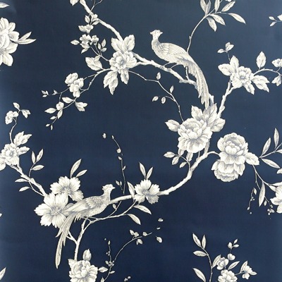 Chinoise Wallpaper Navy Blue World of Wallpaper 900103