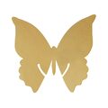 Click to view product details and reviews for Place Card On Glass Butterfly Gold.
