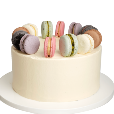 Macaron Crown Cake - Large (10" Diameter)