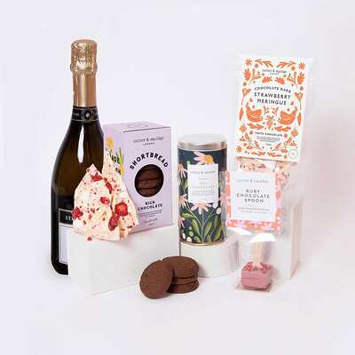 Christmas Mini Chocolate Lover Hamper With Prosecco - One Hamper &pipe; Hamper Gifts Delivered By Post &pipe; UK