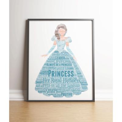 Princess Word Art Print