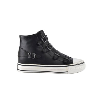 Virgin Buckle Leather Trainers - Black