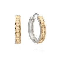 Image of Classic Hinge Hoop Earrings - Gold & Silver