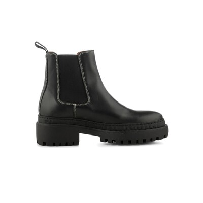Iona Chelsea Leather Boot - Black