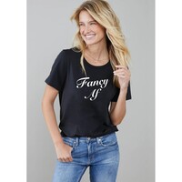 Image of Lola Fancy Af Pima Cotton T-Shirt - Black