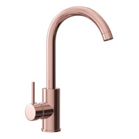 Image of TAPMSS-COP Mixer Tap with Swan Neck Swivel Spout Copper