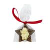 Image of Cocoba - The Vegan Kind Star Christmas Tree Decoration with Biscoff Crumb & White Chocolate Santa (50g)