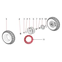 Image of FunBikes X-Max Roughrider 1500w Electric Quad Bike Front Brake Disc