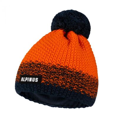Alpinus Mens Mutenia Hat - Melange Orange/Navy Blue