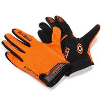 Image of Meteor Junior Full FXJ21 Bicycle Gloves - Orange