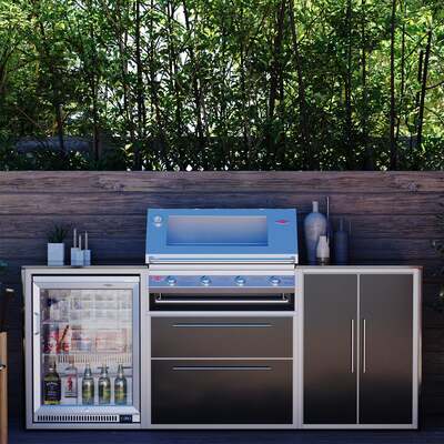 Profresco Signature S3000s 4 Burner Barbecue Trio Outdoor Kitchen - Black