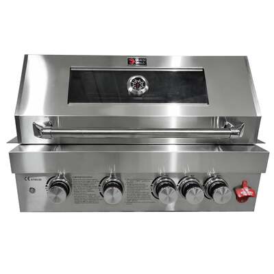 Draco Grills Z440B Deluxe 4 Burner Stainless Steel Build In Gas Barbecue, End of December 2023