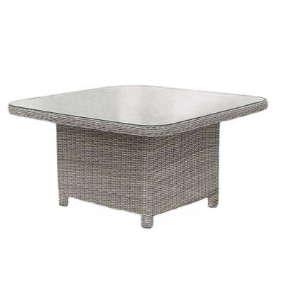 Kettler Palma Grande Glass Top Table (White Wash)