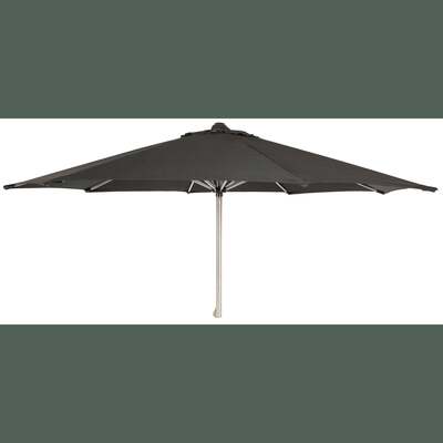 Alexander Rose 3m Aluminium Round Luxe Garden Parasol with Pulley - Charcoal