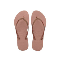 Havaianas Slim Sparkle II Flip Flops - Crocus Rose - UK 5