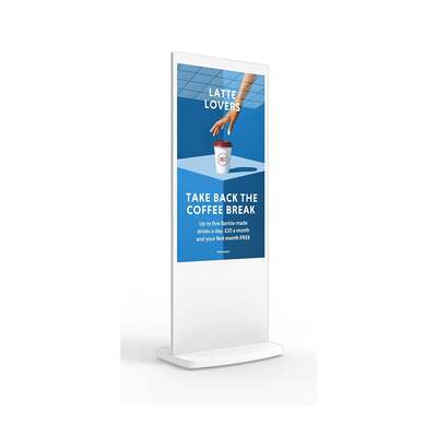 Allsee 50" White Android Freestanding Digital Poster - L50HD9W