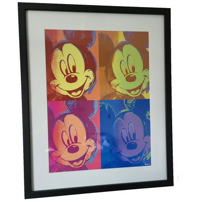 Mickey Mouse Pop Art Framed Print 40cmx50cm